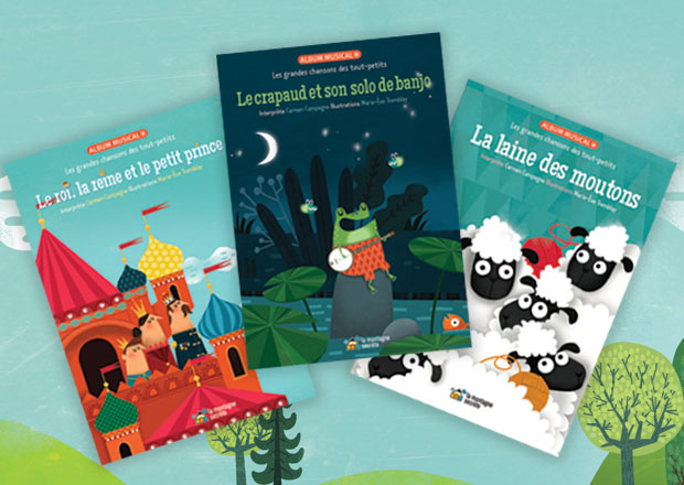 Des chansons traditionnelles pour initier les petits à la musique. La nouvelle collection Les grandes chansons des tout-petits est lancée...