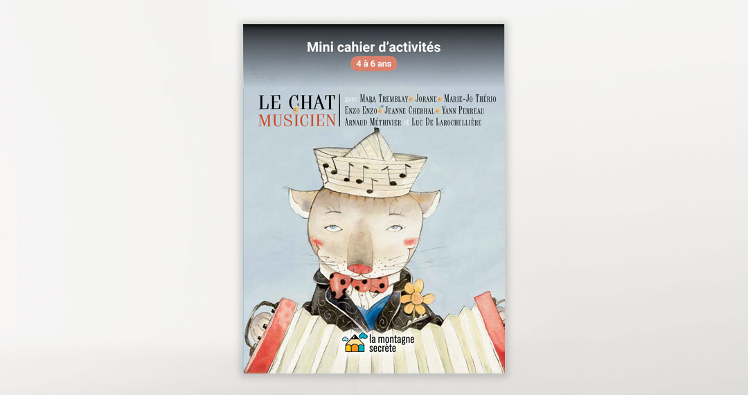 Le chat musicien – Mini cahier d’activités – 4 à 6 ans