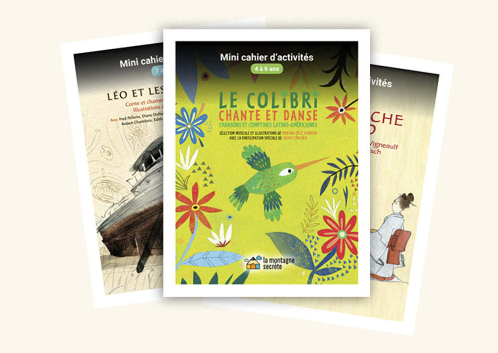 Nos 10 mini cahiers d’activités offerts en format PDF sont destinés aux enfants de 4 à 6 ans et de 7 à 9 ans.