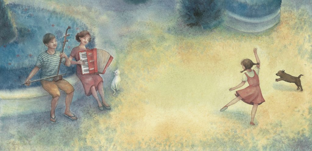 Han Han l’auteure et l’illustratrice du livre « Un concert d’été au clair de Lune » nous parle de son expérience et de ces beaux souvenirs qui l’ont aidé à la réalisation de ce livre qui prend vie en Chine.