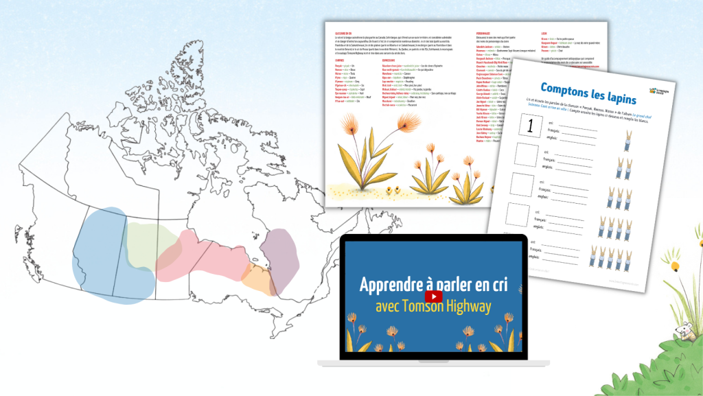 En accompagnement du nouveau livre de Tomson Highway, découvrez les ressources développées avec le Cree Literacy Network pour l'apprentissage de la langue crie.